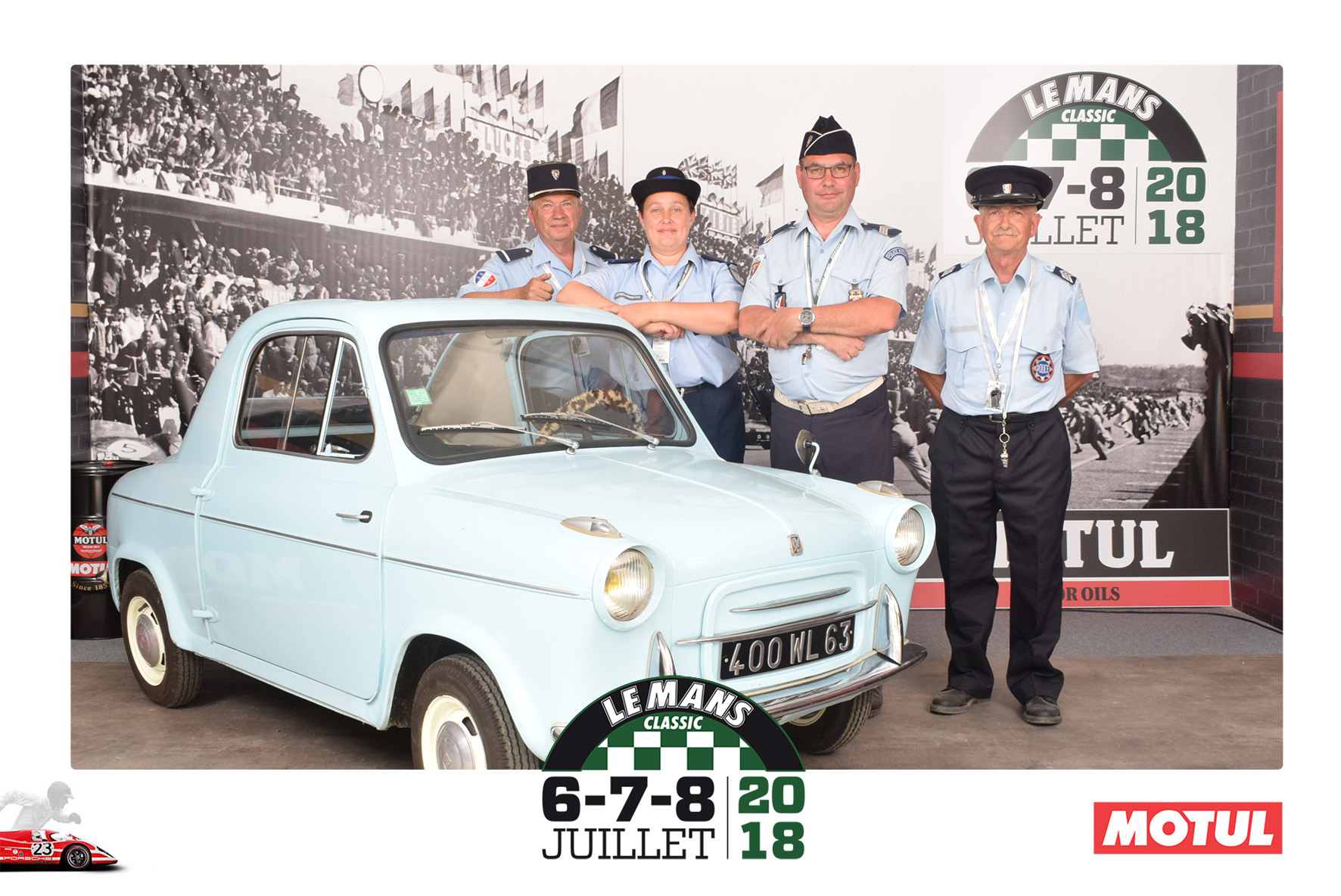 Animation Photocall Retro Le Mans Classic Peter Auto Circuit h Motul Lensman