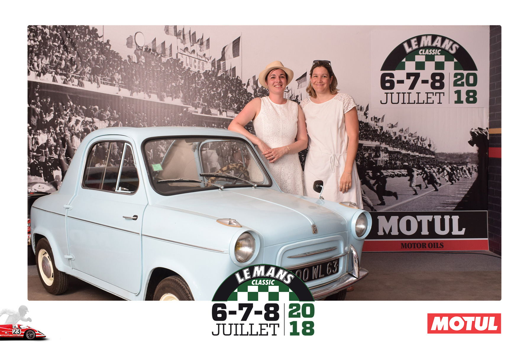Animation Photocall Retro Le Mans Classic Peter Auto Circuit h Motul Lensman