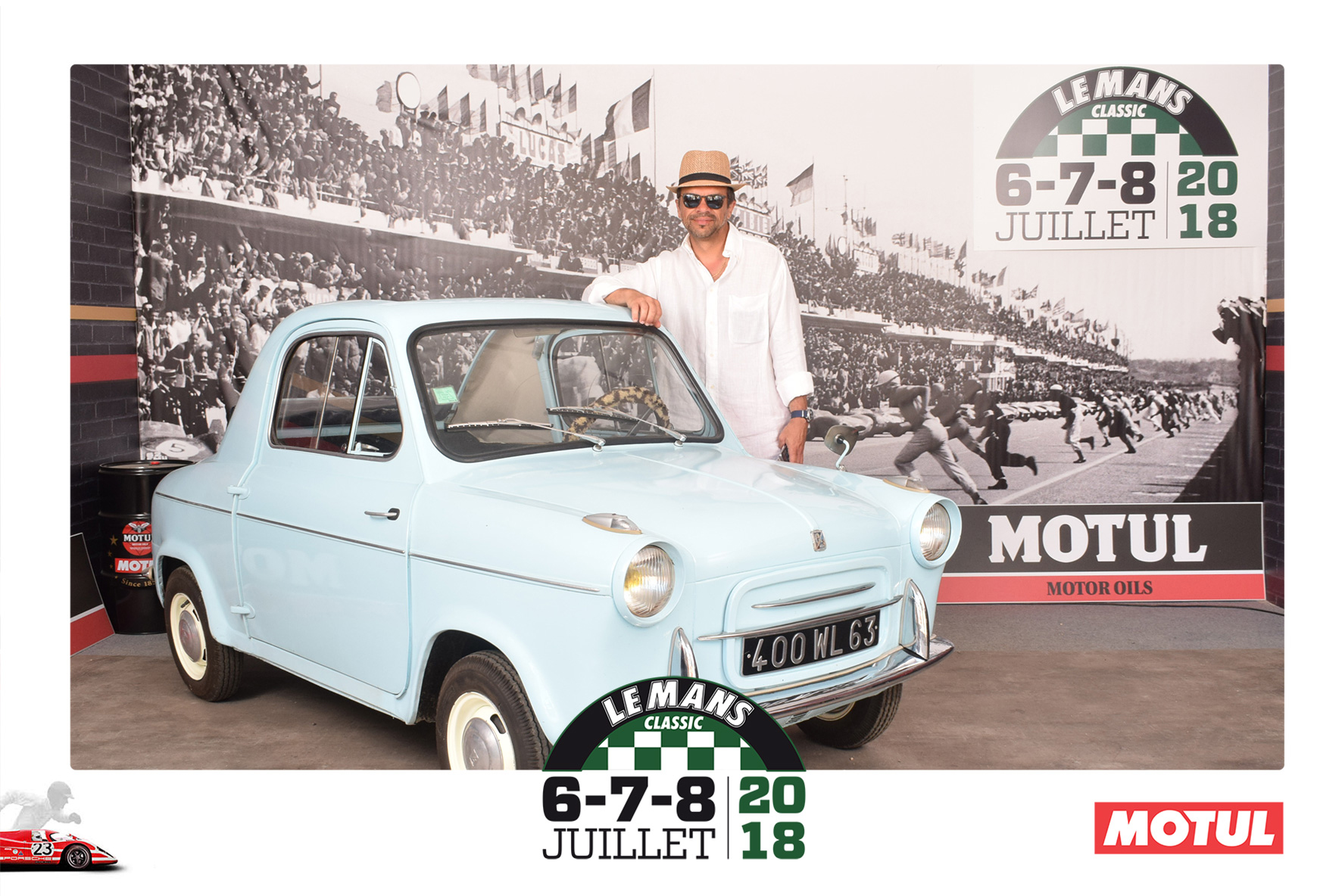 Animation Photocall Retro Le Mans Classic Peter Auto Circuit h Motul Lensman