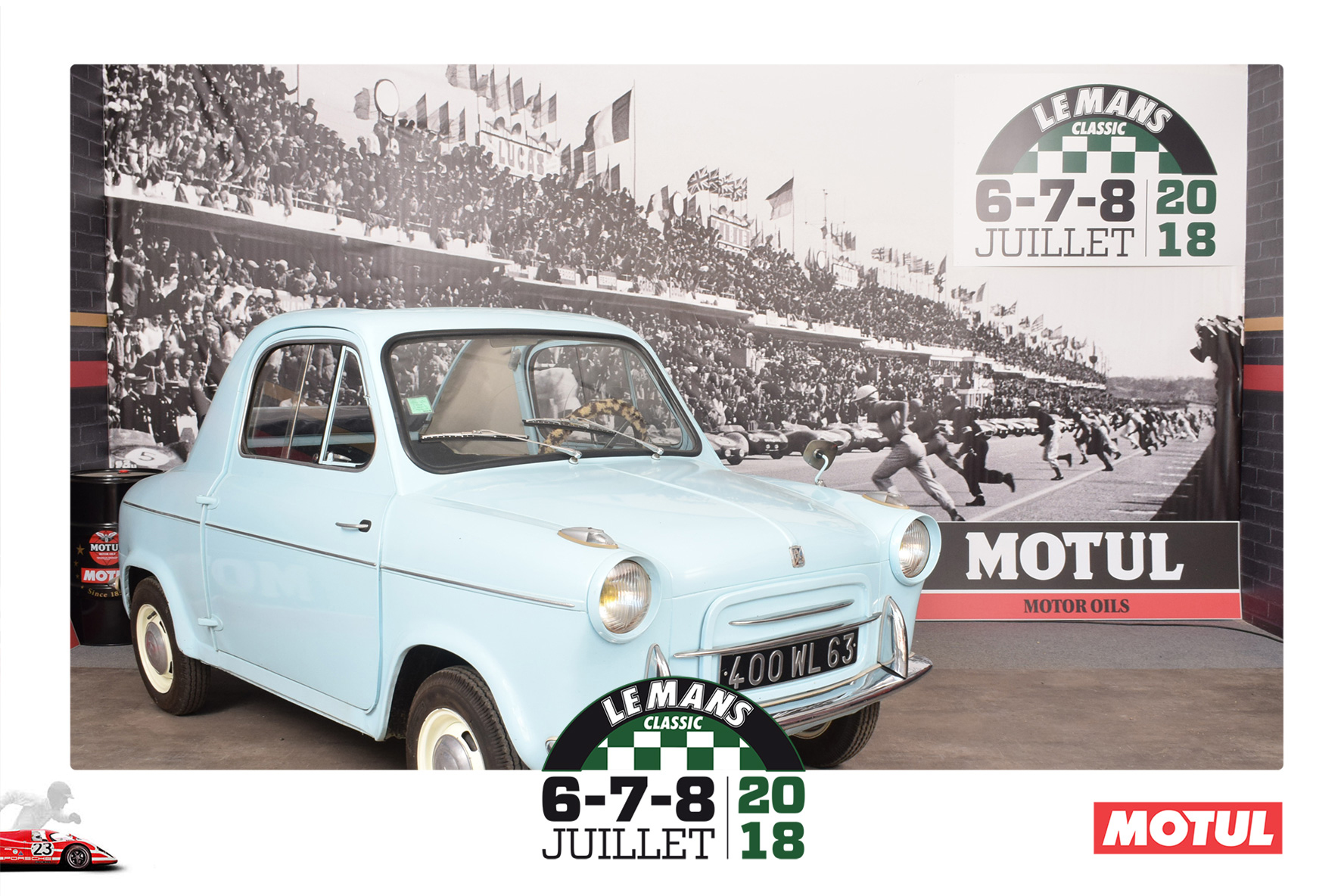 Animation Photocall Retro Le Mans Classic Peter Auto Circuit h Motul Lensman