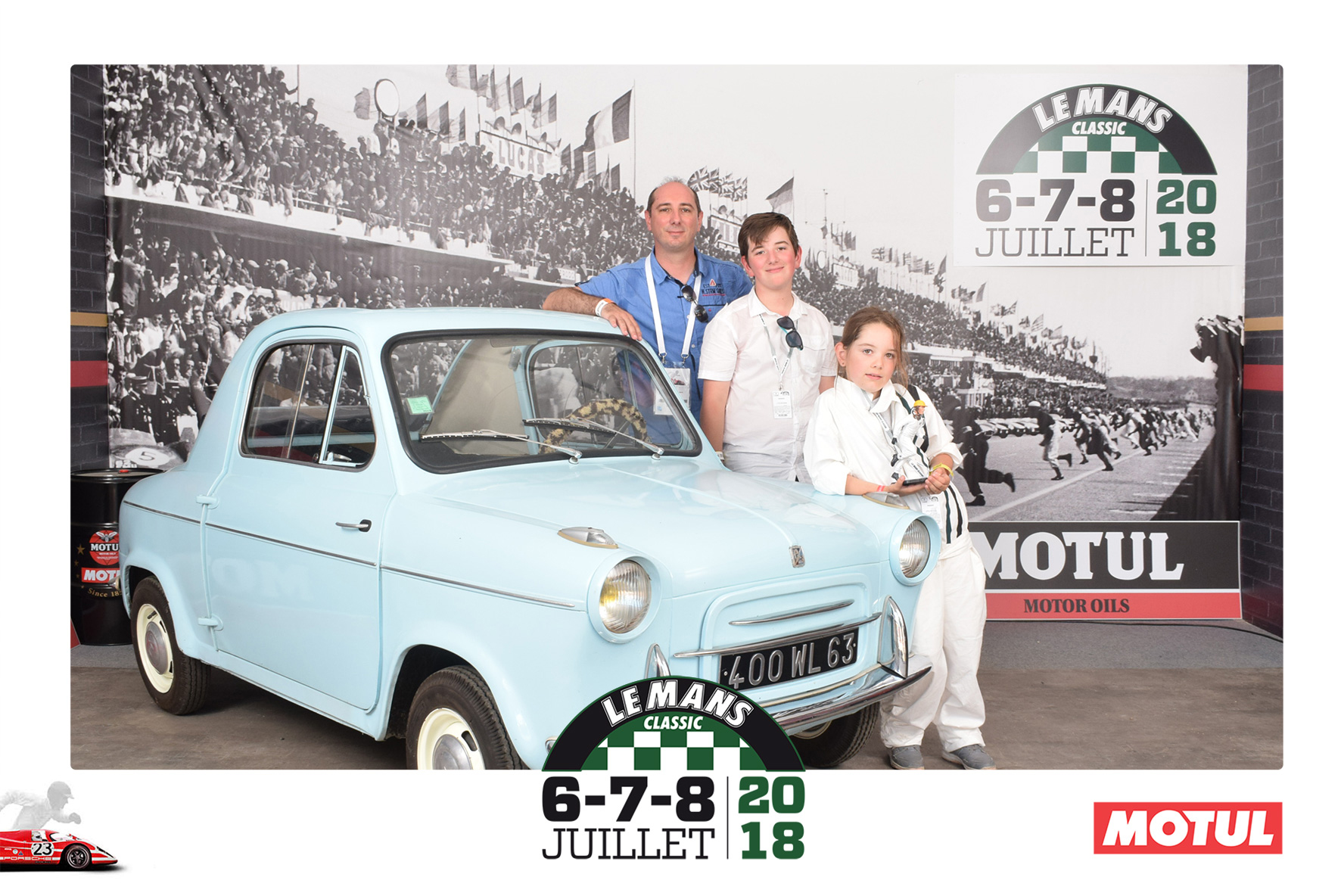 Animation Photocall Retro Le Mans Classic Peter Auto Circuit h Motul Lensman