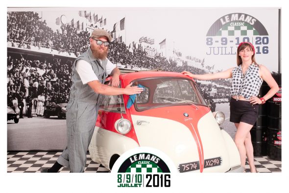 Animation Photocall Retro Le Mans Classic Peter Auto Circuit h Motul Lensman