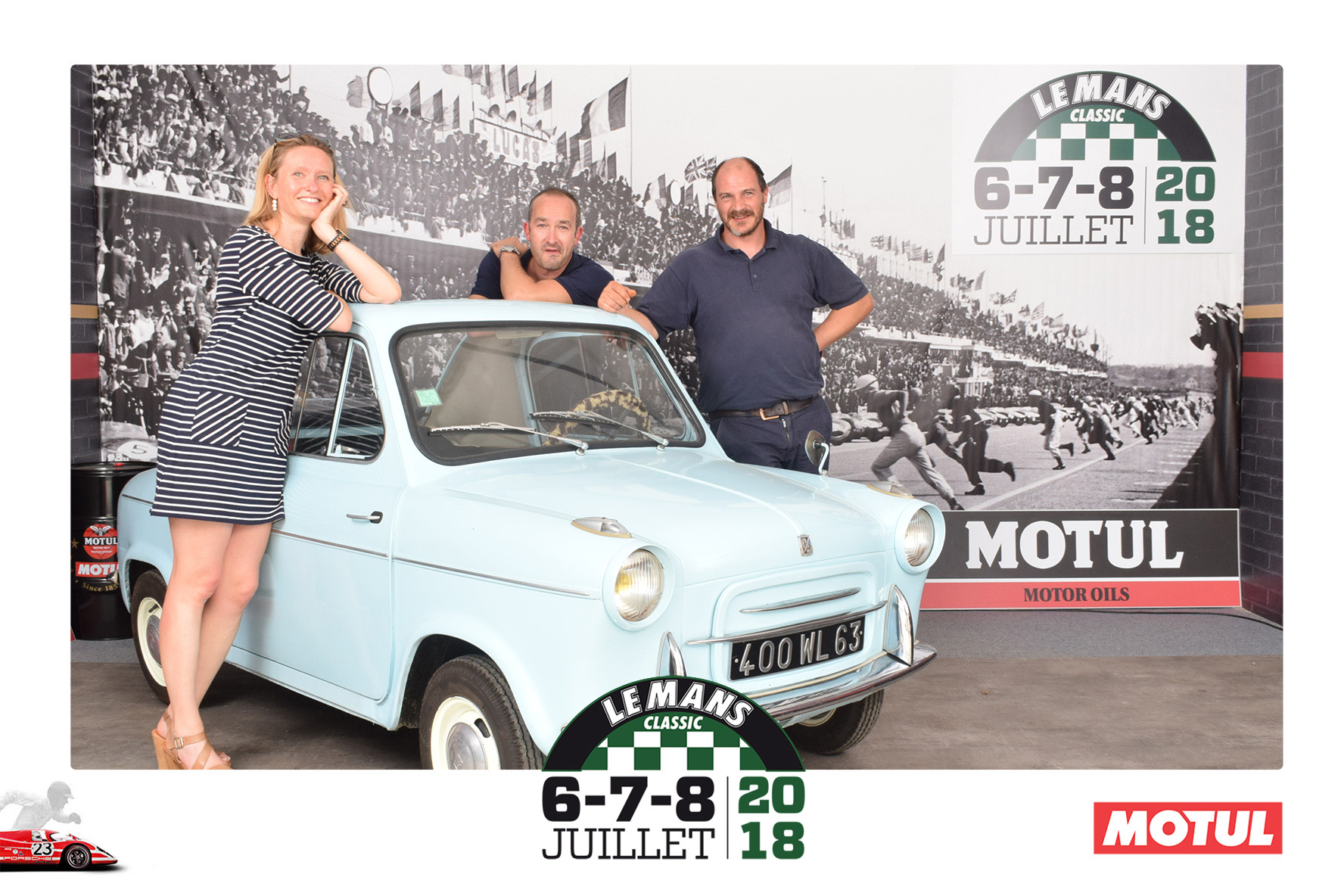 Animation Photocall Retro Le Mans Classic Peter Auto Circuit h Motul Lensman