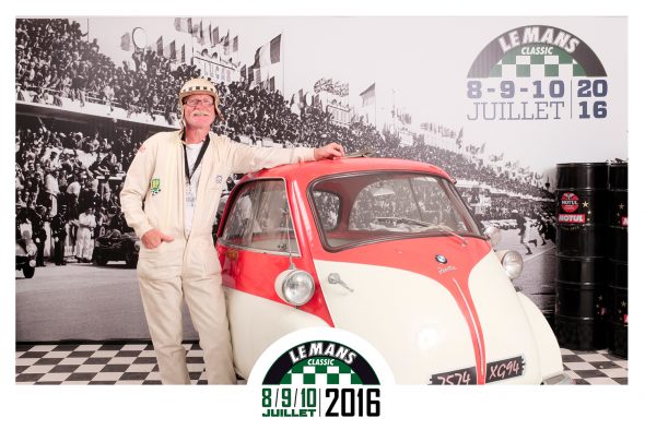 Animation Photocall Retro Le Mans Classic Peter Auto Circuit h Motul Lensman