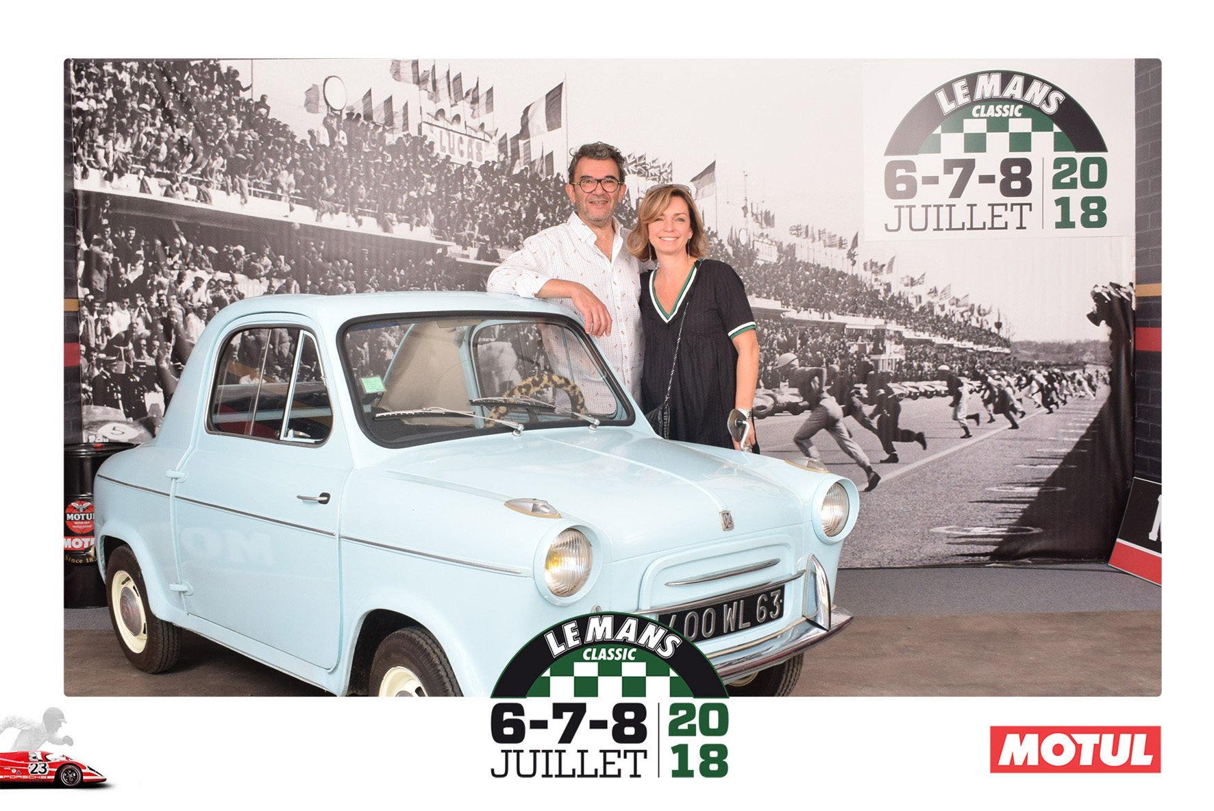 Animation Photocall Retro Le Mans Classic Peter Auto Circuit h Motul Lensman