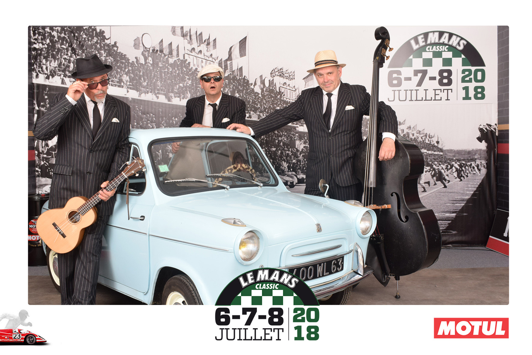 Animation Photocall Retro Le Mans Classic Peter Auto Circuit h Motul Lensman