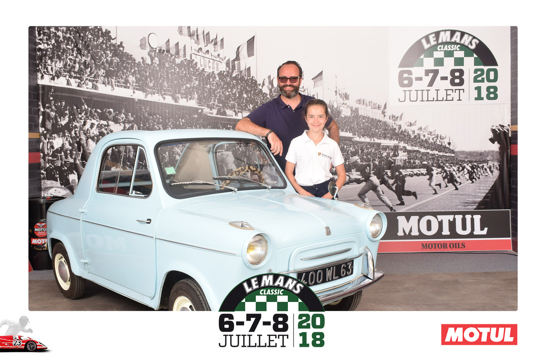 Animation Photocall Retro Le Mans Classic Peter Auto Circuit h Motul Lensman