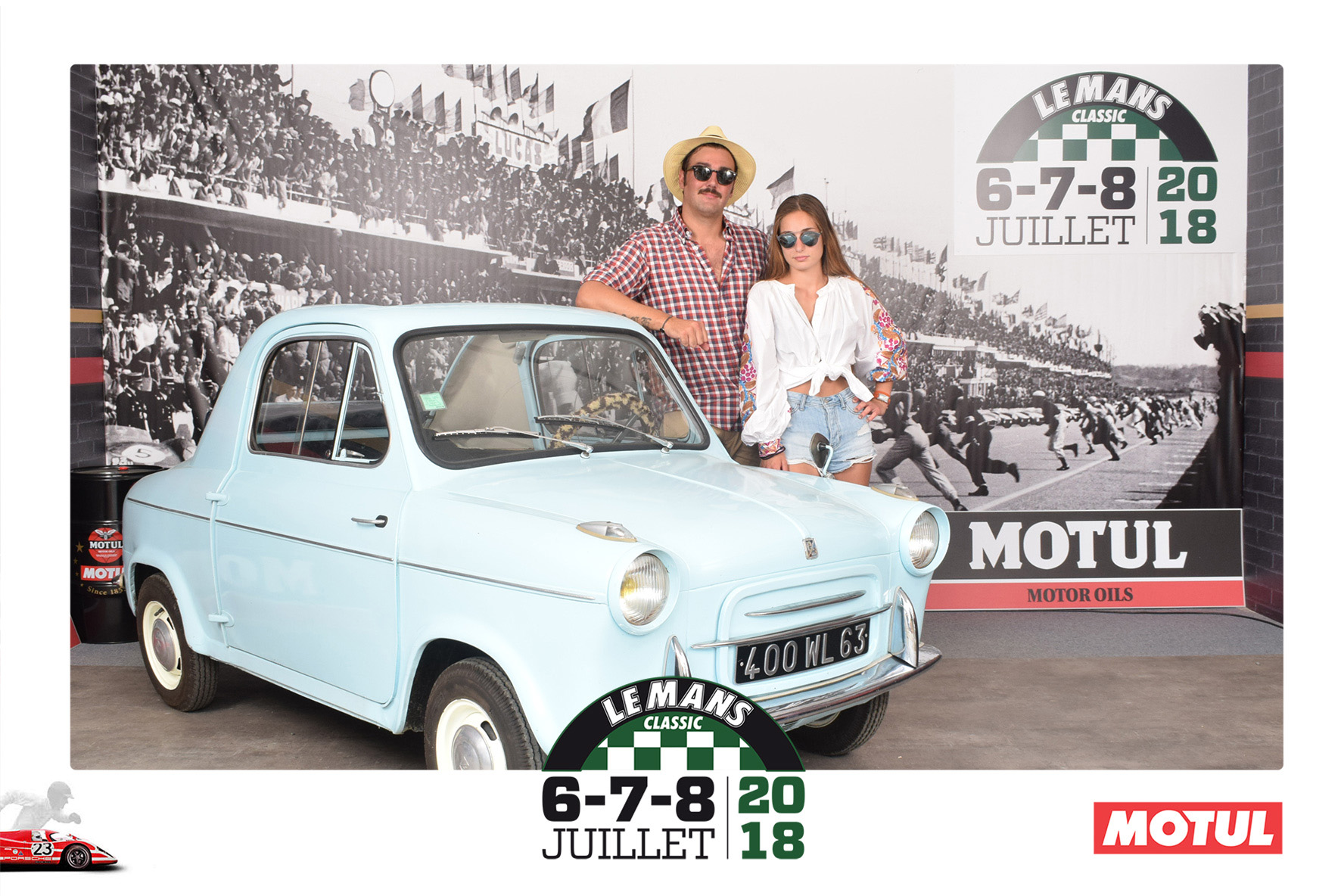 Animation Photocall Retro Le Mans Classic Peter Auto Circuit h Motul Lensman