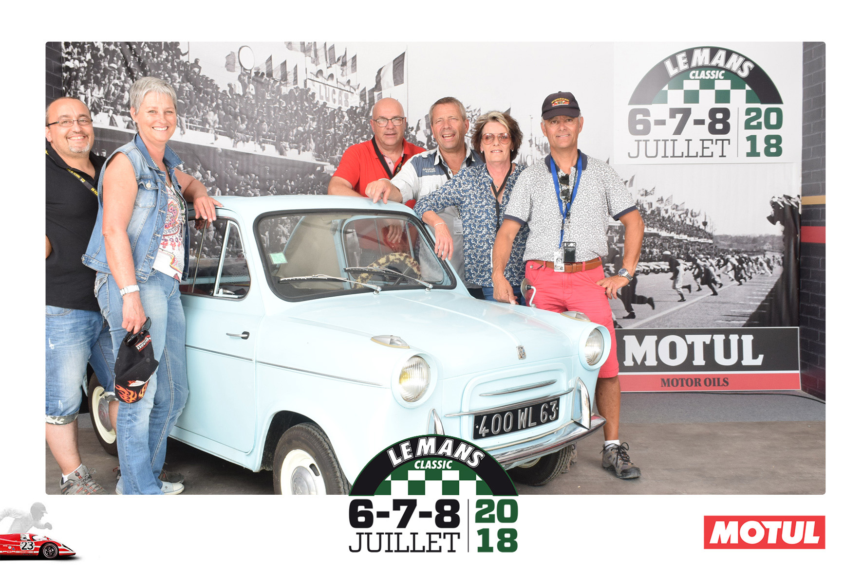 Animation Photocall Retro Le Mans Classic Peter Auto Circuit h Motul Lensman