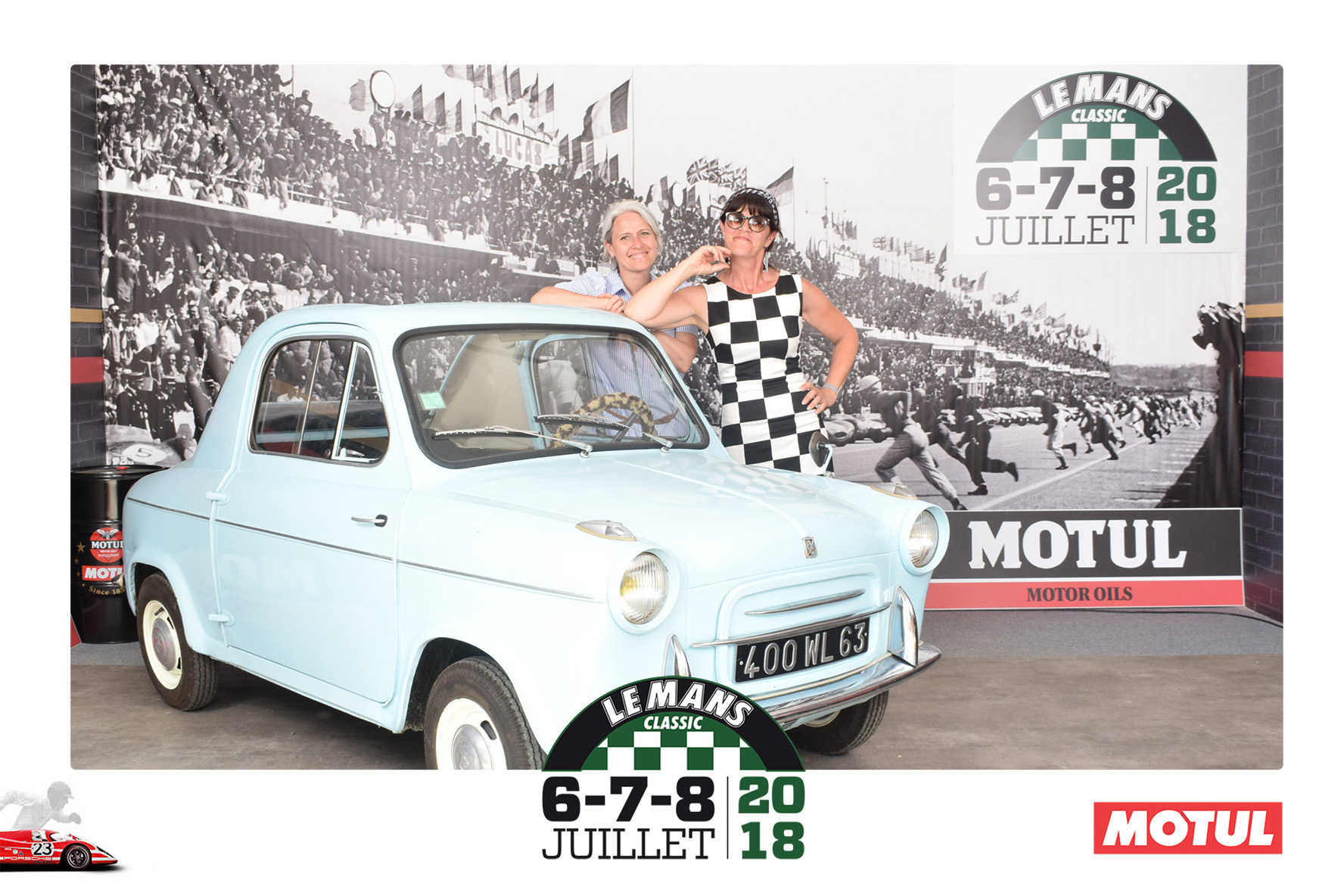 Animation Photocall Retro Le Mans Classic Peter Auto Circuit h Motul Lensman