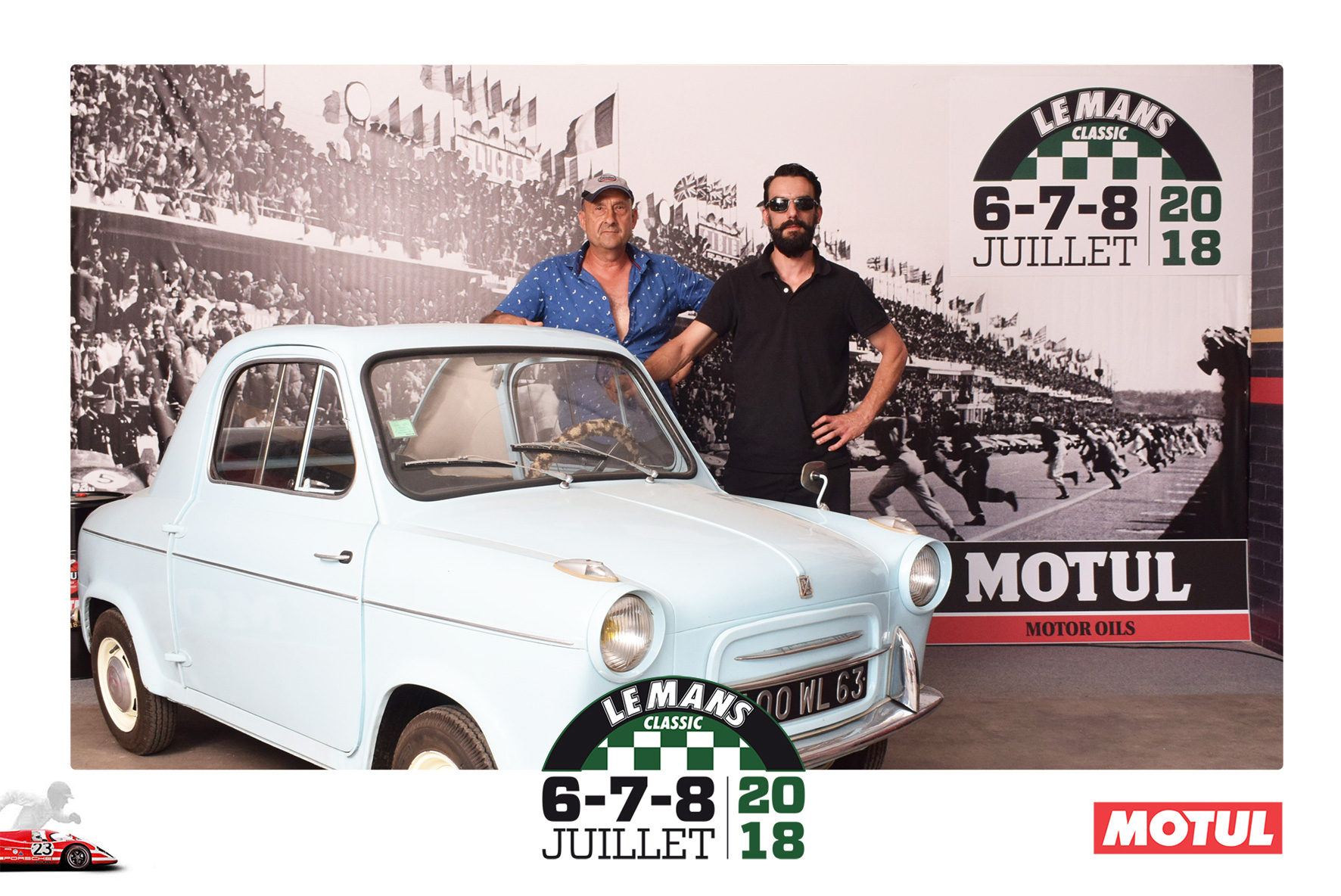 Animation Photocall Retro Le Mans Classic Peter Auto Circuit h Motul Lensman