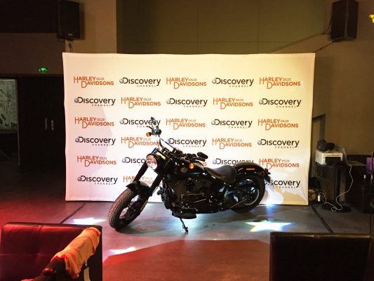 Photocall Polaroid Retro Harley And The Davidson Discovery Channel Eurosport Lensman