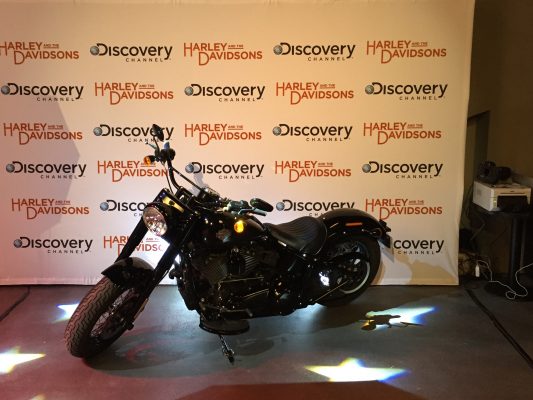 Photocall Polaroid Retro Harley And The Davidson Discovery Channel Eurosport Lensman