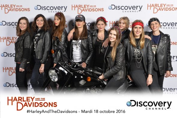 Photocall Polaroid Retro Harley And The Davidson Discovery Channel Eurosport Lensman
