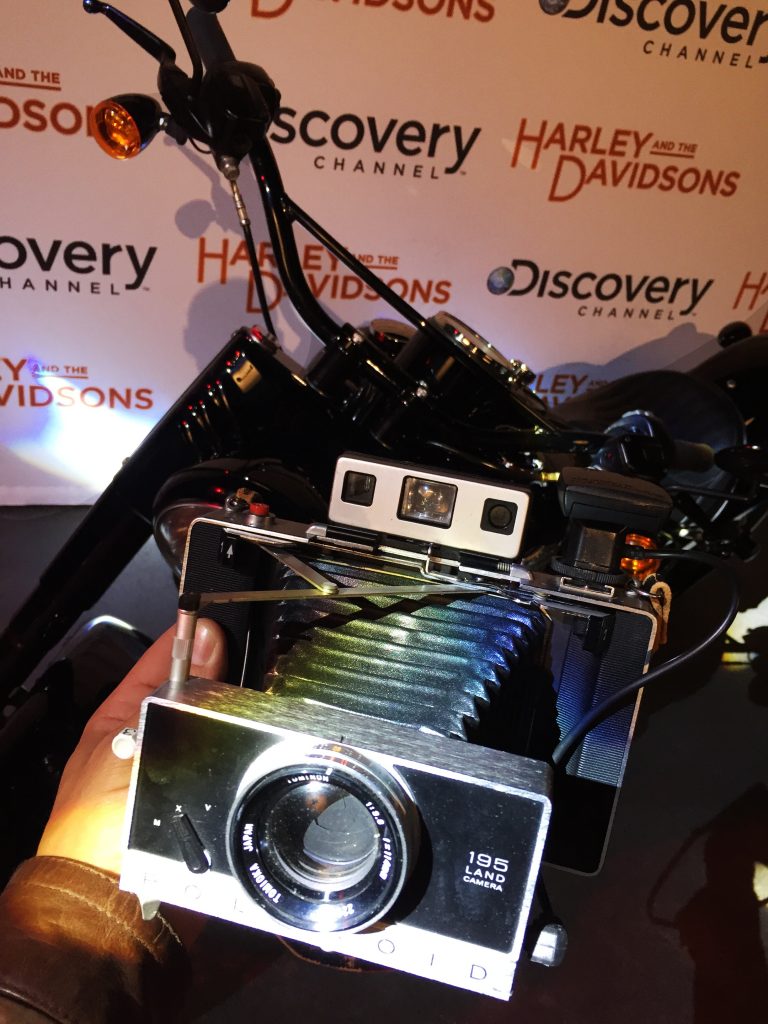 Photocall Polaroid Retro Harley And The Davidson Discovery Channel Eurosport Lensman