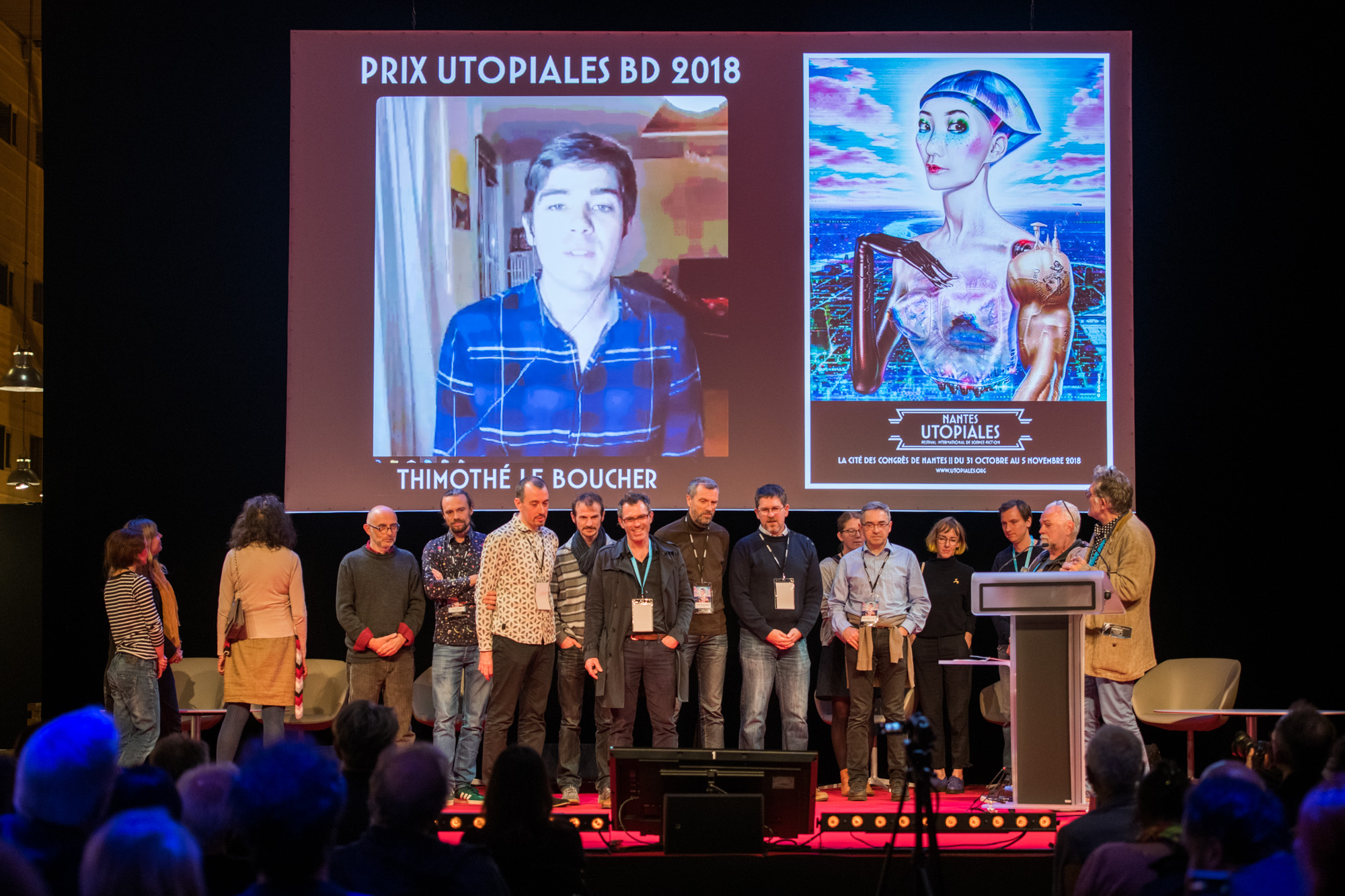 Reportage Photo Photocall Festival International De Science Fiction Les Utopiales Cite Des Congres Nantes Lensman