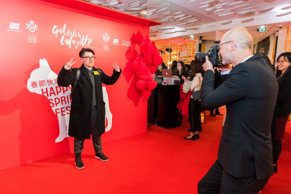 Reportage Photo Photocall Inauguration Vitrines Galeries Lafayette Haussman Paris Lensman