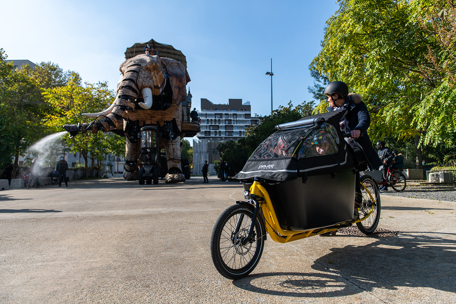 elephant machines de l ile Reportage photo pub velo Royom Nantes La Baule Lensman