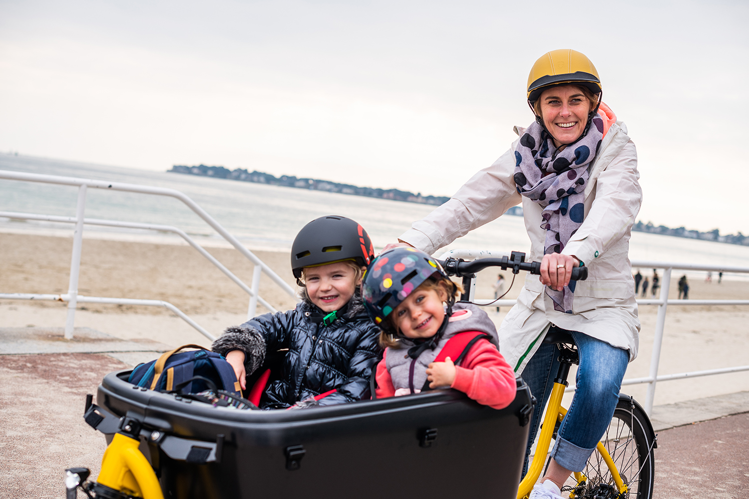 enfants cargo Reportage photo pub velo Royom Nantes La Baule Lensman