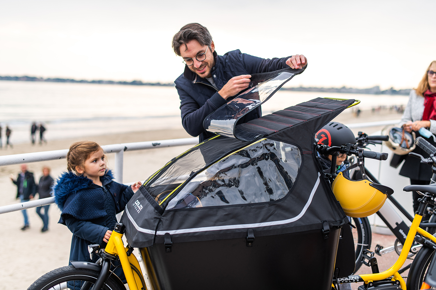 plage cargo reportage photo pub velo Royom Nantes La Baule Lensman