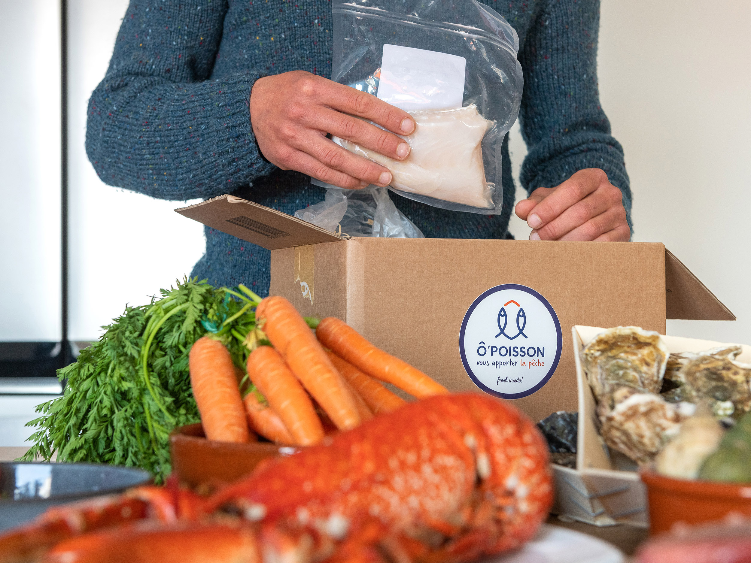 pack shot emballage Poisson food nature morte cuisine pêcheurs ÔPoisson