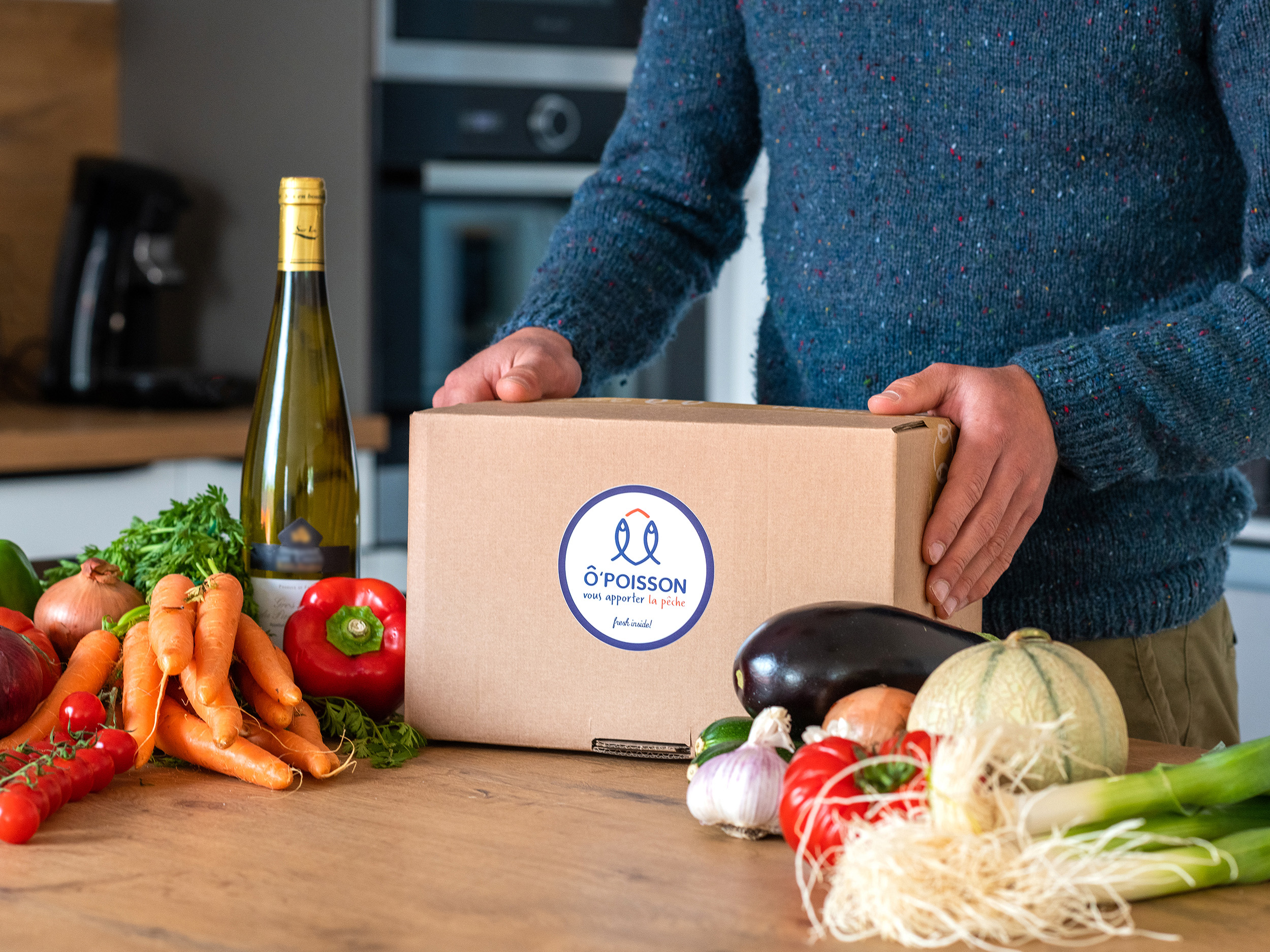 packaging livraison Poisson food nature morte cuisine pêcheurs ÔPoisson qualité