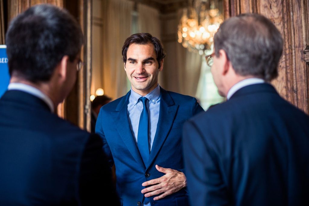 reportage photo credit suisse Roger Federer