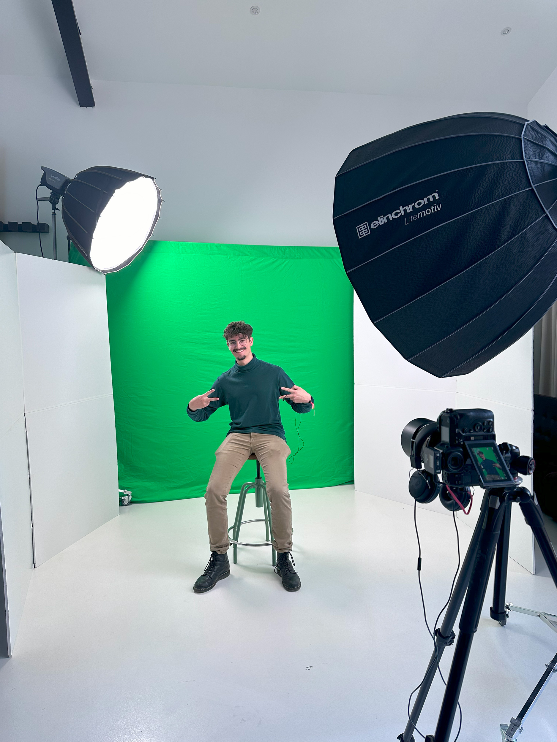 video fond vert studio nantes