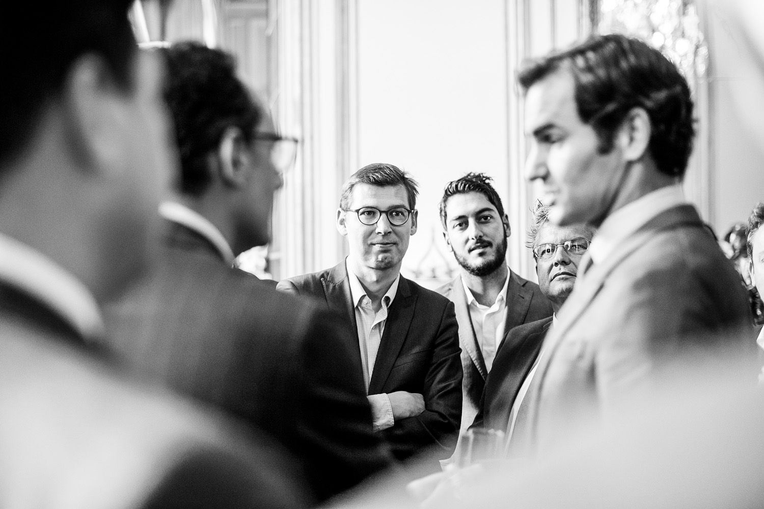 reportage photo credit suisse Roger Federer noir et blanc