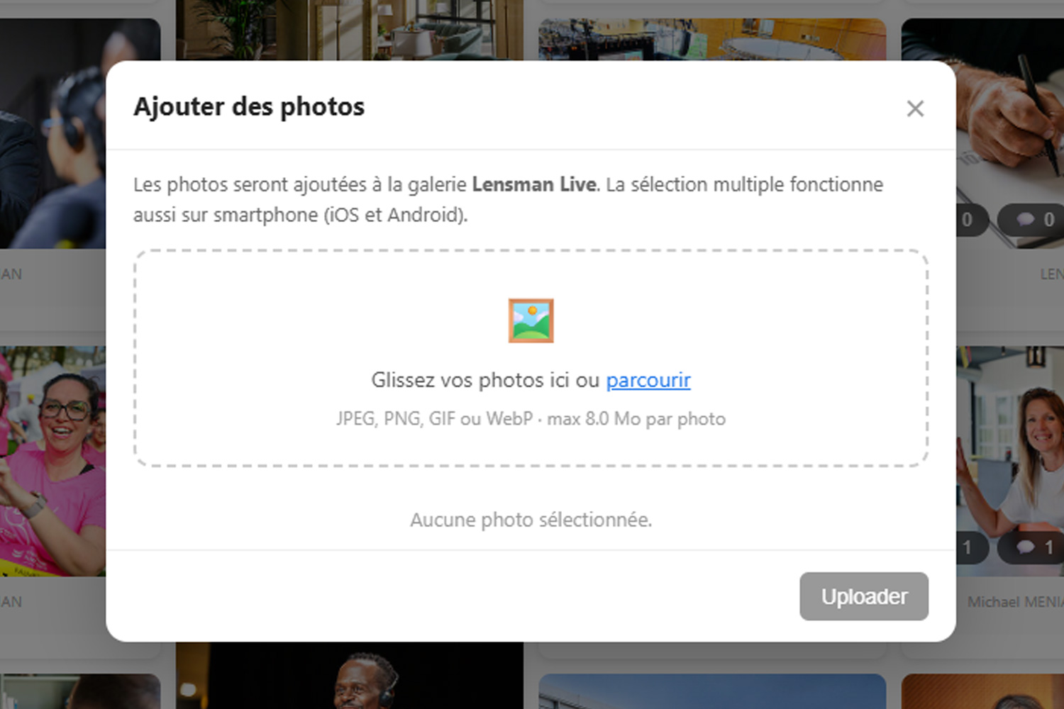 nowpic les participants ajoutent leurs photos